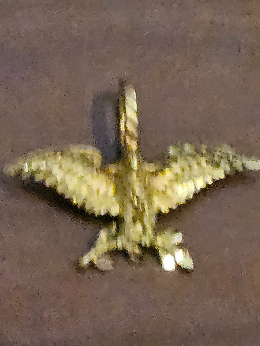 RARE VINTAGE MICHAEL ANTHONY 14k GOLD EAGLE DIAMOND CUT MILITARY CHARM PENDANT